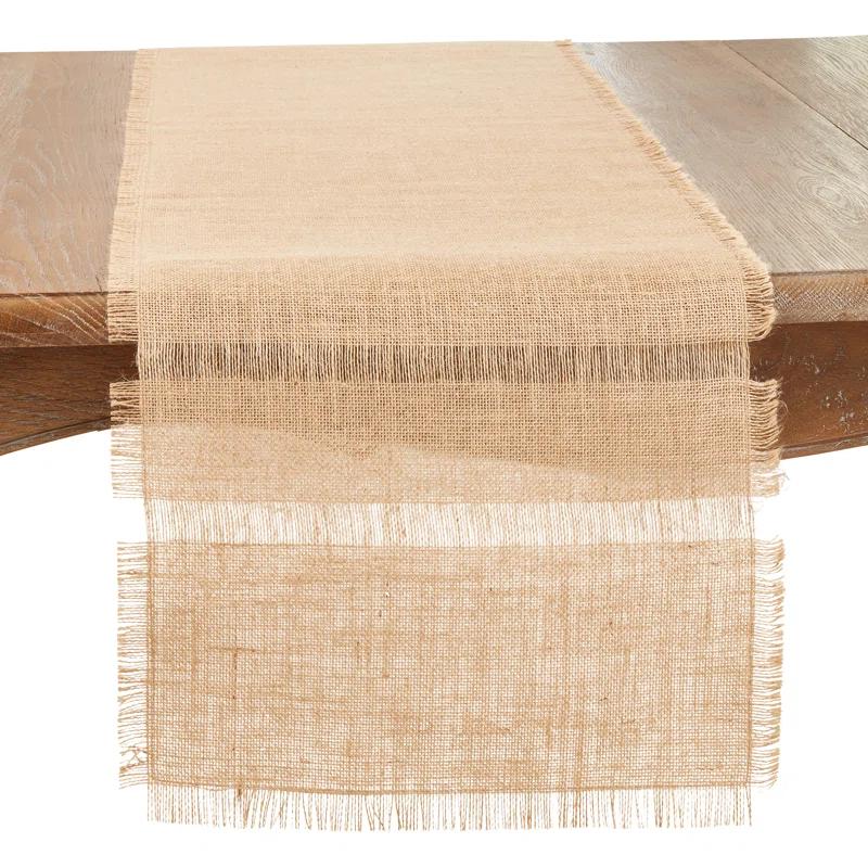 Saro Natural Beauty Jute Table Runner