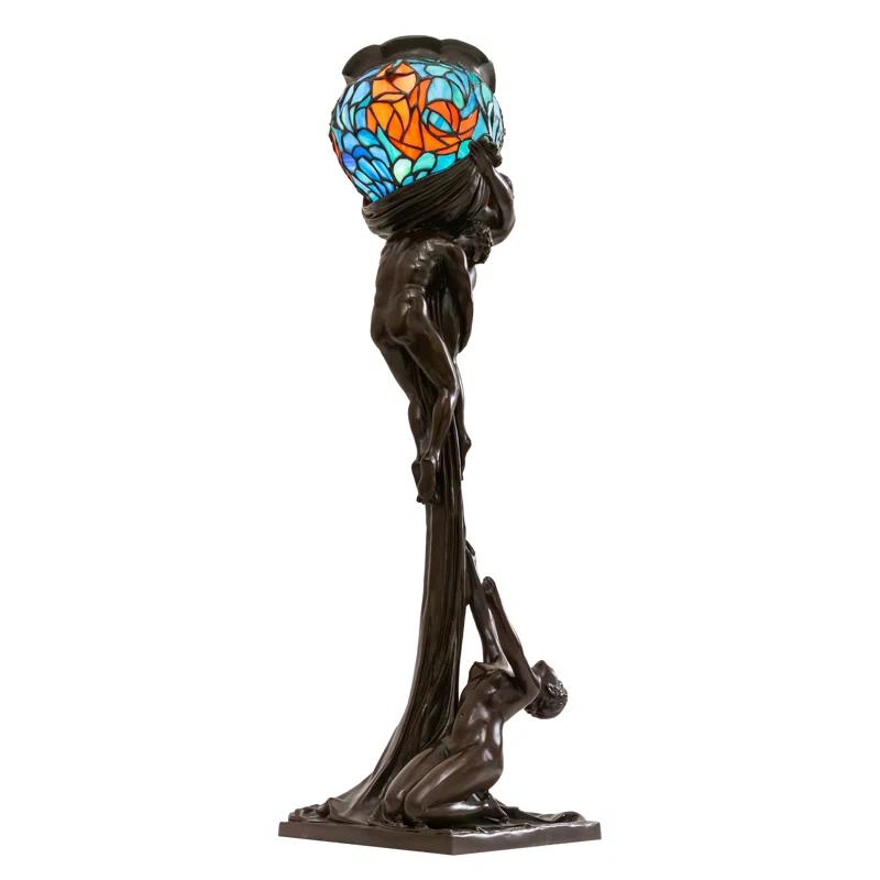 Meyda Lighting Meyda Tiffany & Stained Glass Metal Torchiere Lamp