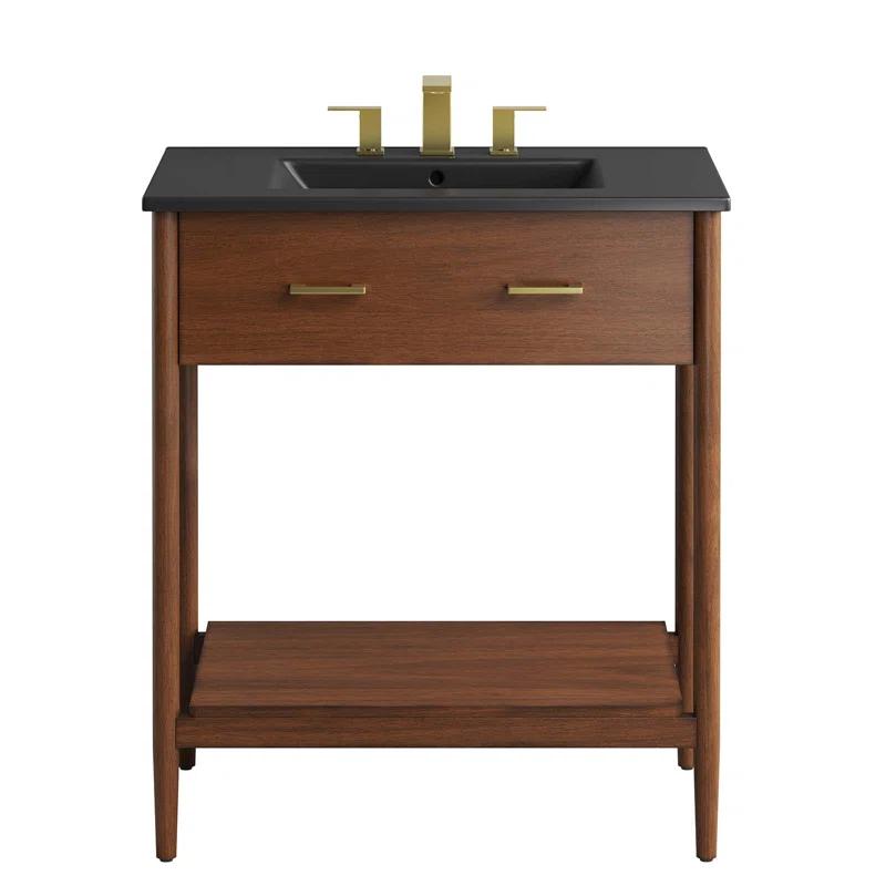 Modway Modway Zaire 30'' Single Bathroom Vanity with Ceramic Top
