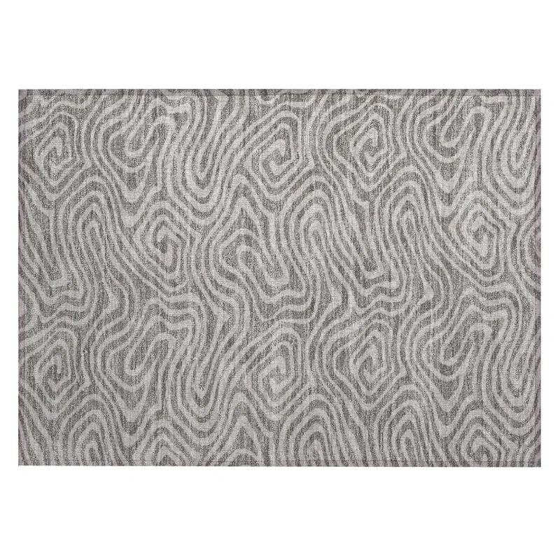 Machine Washable Indoor/Outdoor Chayden ACN1020 Gold 1'8" x 2'6" Rug