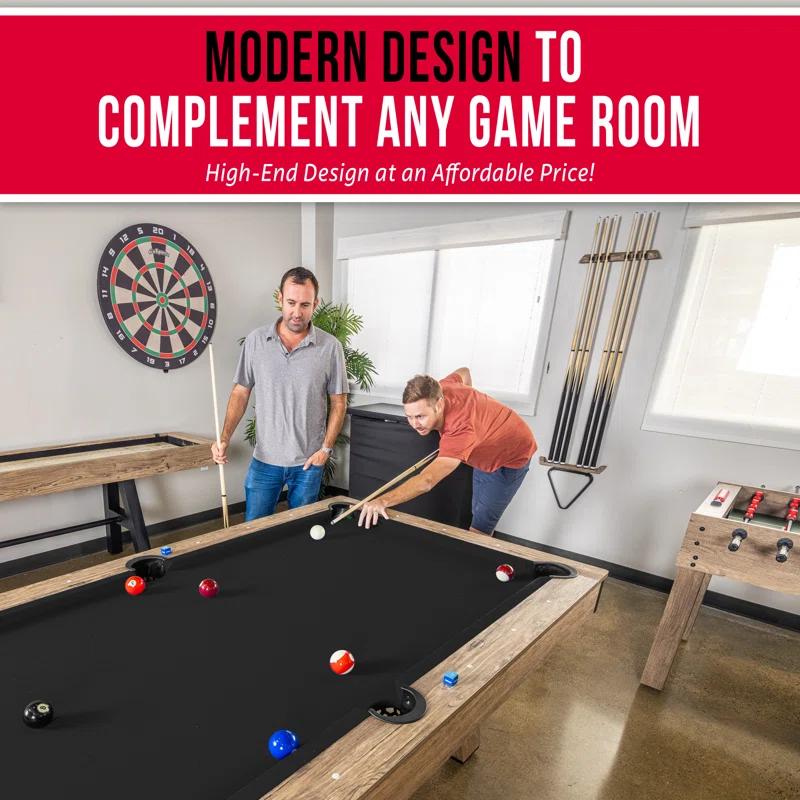 GoSports GoSports 7 ft Pool Table - Modern Billiards Table - Accessories Included
