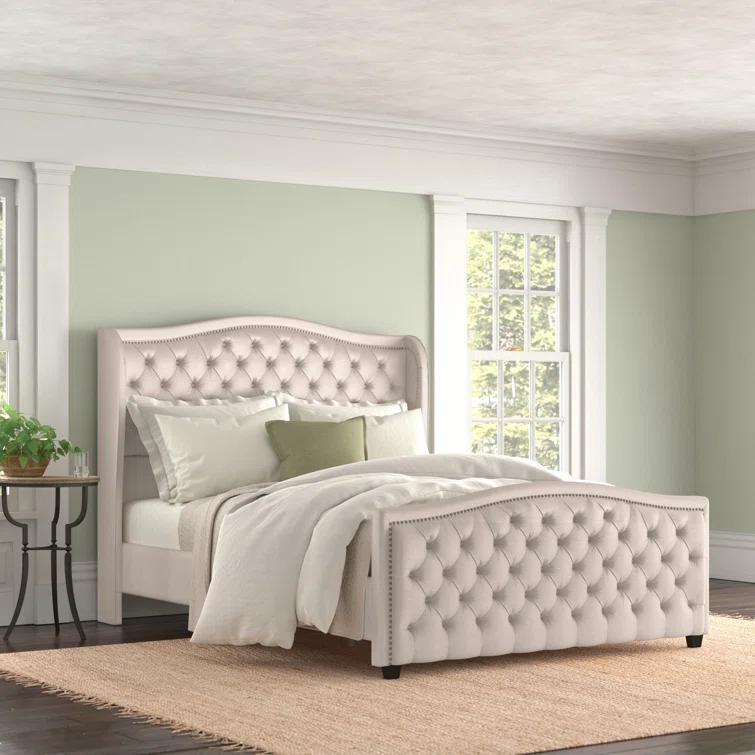 Coleman Upholstered Wingback Bed