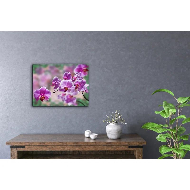 Artful Printers Orchid - Wrapped Canvas Photograph Print | Wayfair