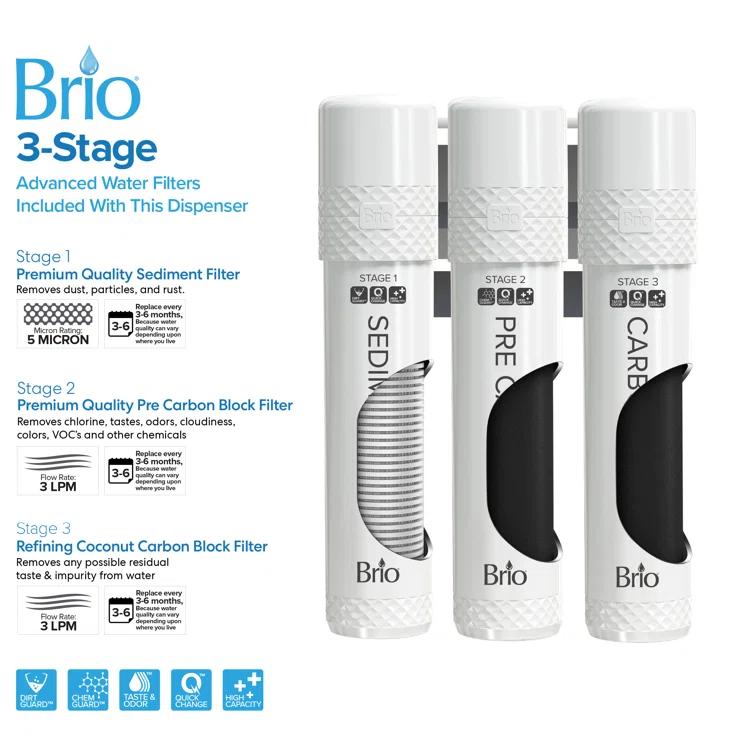 Brio Brio Countertop Bottleless Electric Filtered Water Dispenser