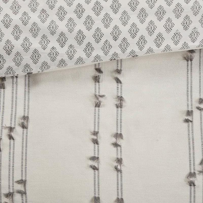 INK+IVY 3 Piece Cotton Jacquard Bedding Set