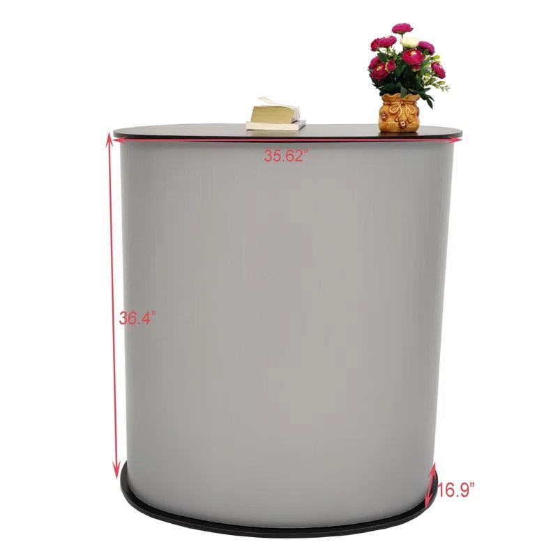 Portable Lightweight Tradeshow Podium Lectern Pulpit Economy Event Party Wedding White or Black
