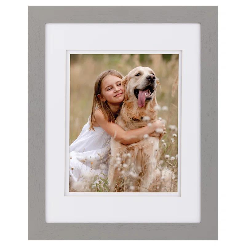 Gallery Solutions Wall Mount Double Airfloat Mat Picture Frame