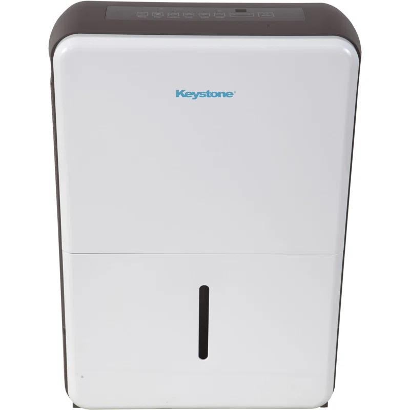 Keystone Keystone 50 Pint Portable Dehumidifier for up to 4,500 Sq. Ft. in White