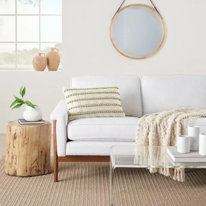 Mina Victory GC384-012020 Textured Cotton Blend Throw Pillow