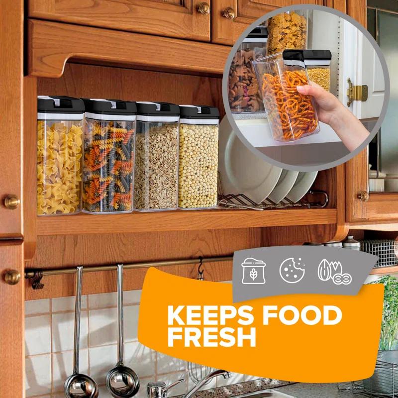 Cheer Collection Food Storage - Set of 6 Containers and 6 Lids (Set of 6)