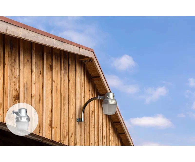 2 - Head LED Hardwired Dusk to Dawn Outdoor Security Flood Light