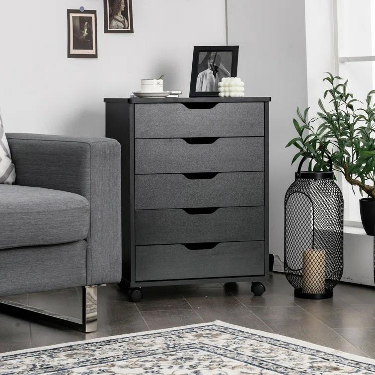Rebrilliant Jarratt 5 Drawer Storage Drawer