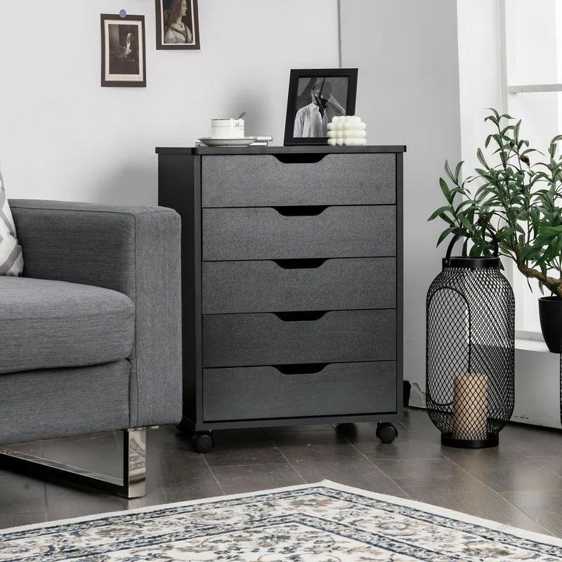 Rebrilliant Jarratt 5 Drawer Storage Drawer