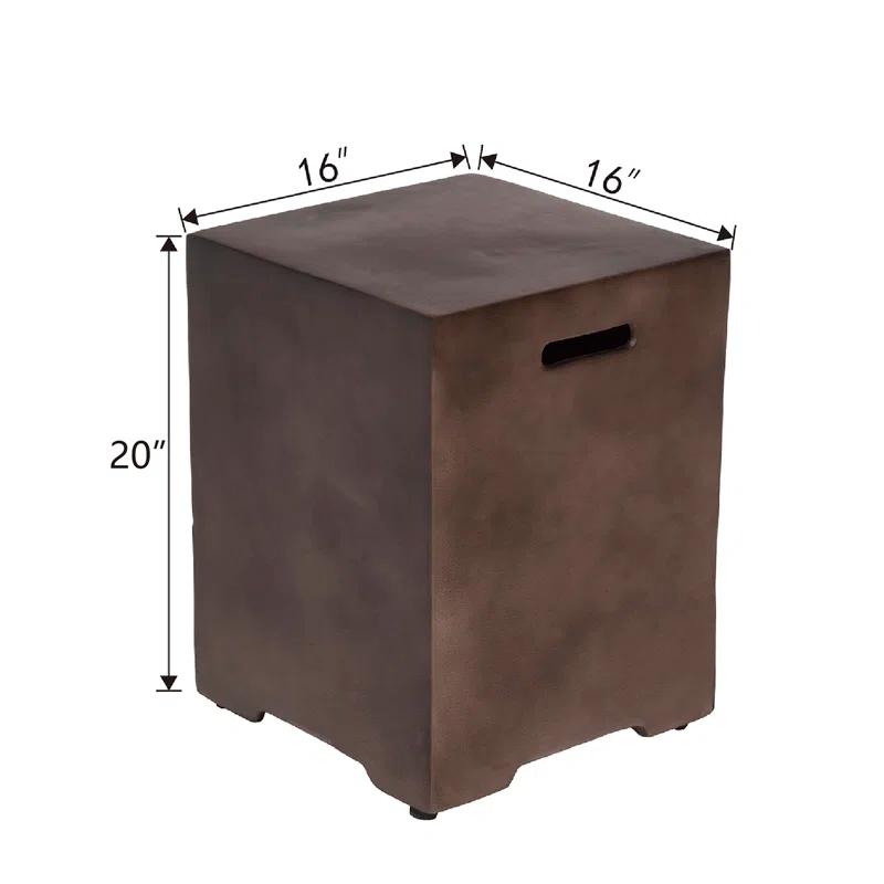 COSIEST 16'' x 16'' Rectangle Magnesium Oxide Propane Tank Cover