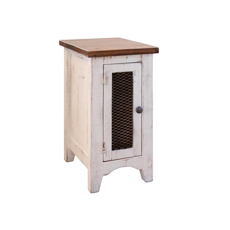 August Grove® Carolina 1 Mesh Door Chairside Table