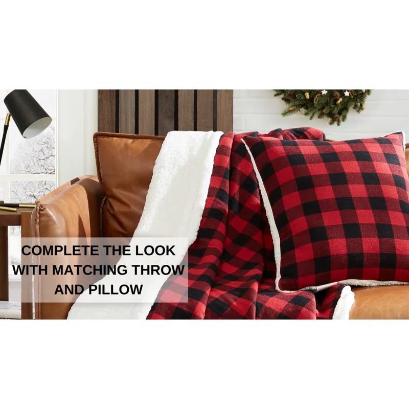 Eddie Bauer Mountain Plaid Black Tab Top Window Valance | Wayfair