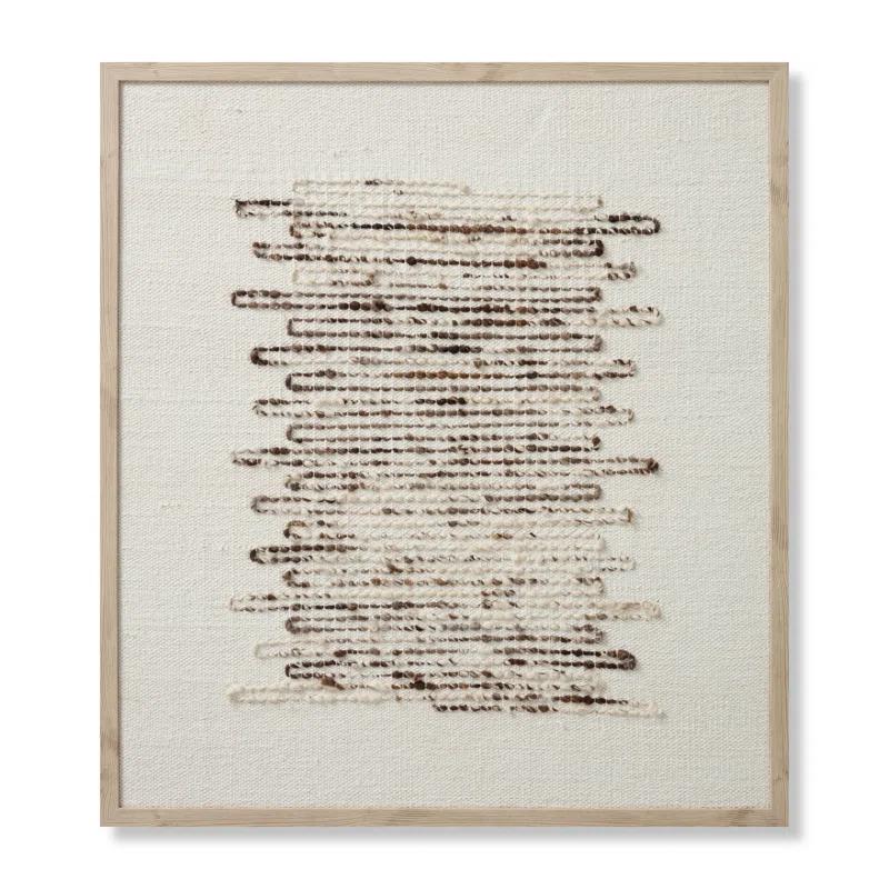 Amber Lewis x Loloi Getty Taupe / Ivory 3'-2" x 3'-6" Wall Art