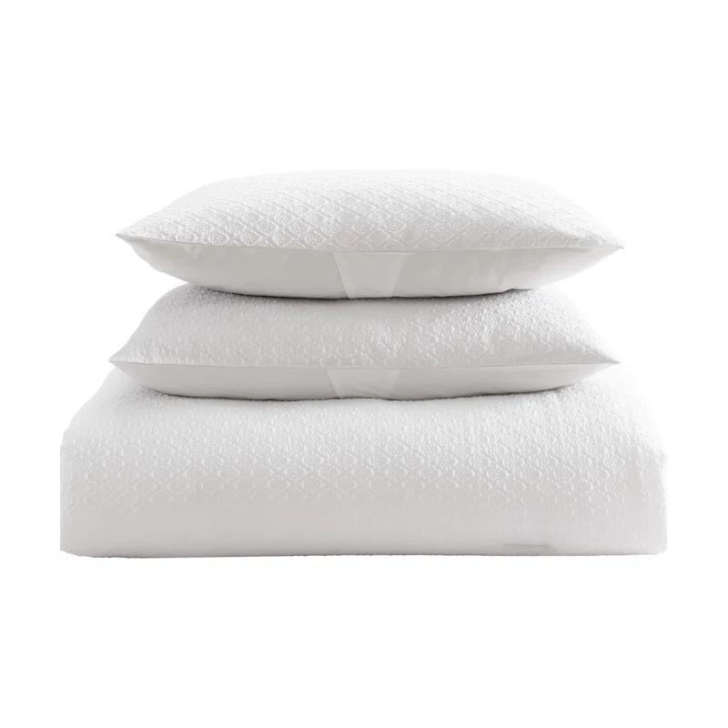 Laura Ashley Laura Ashley Margaret White Easy Care Reversible Dorm Bonus Bed Set