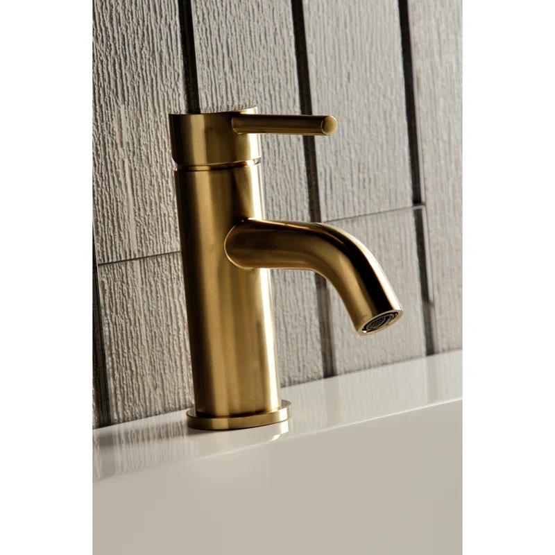 Kingston Brass Concord Single-Handle 1-Hole Deck Mount Bathroom Faucet with Push Pop-Up