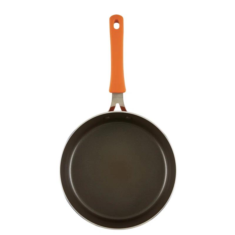 Rachael Ray Rachael Ray Cook & Create Nonstick Saute Pan With Lid, 3 Quart, Orange