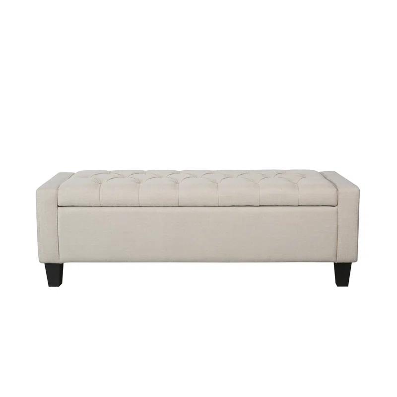 Porthos Home Porthos Home Wren Fabric Button Tufted Storage Bench