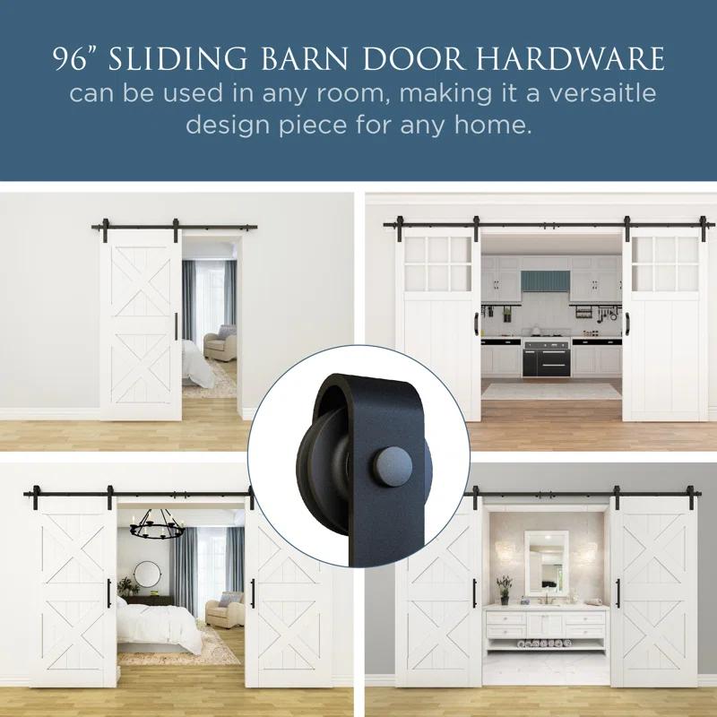 National Hardware Standard Single Barn Door Hardware Kit