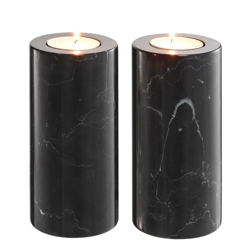 Eichholtz Stone Tabletop Tealight Holder (Set of 2)