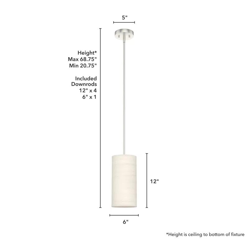 Hunter Fan Chevron 1 - Light Single Cylinder Mini Pendant