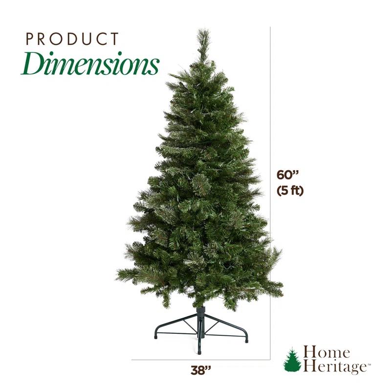 Home Heritage Cascade Quick Set Artificial Christmas Tree
