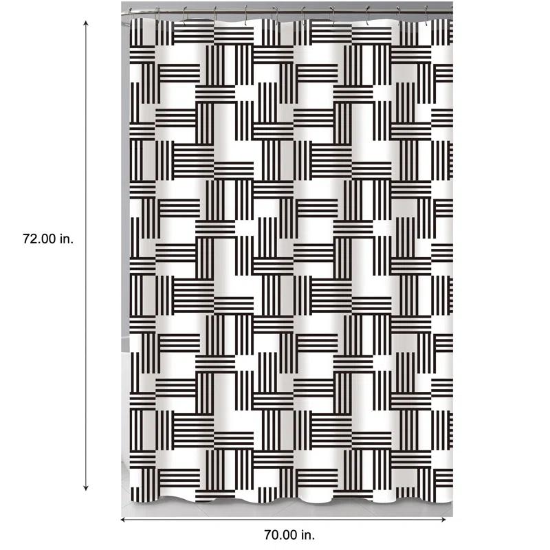 Bath Bliss Abstract Shower Curtain