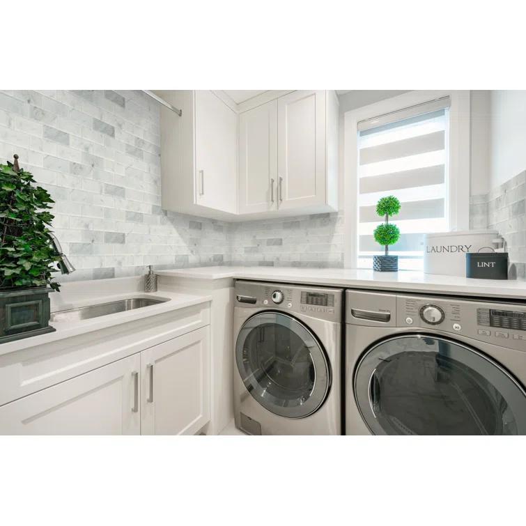 Daltile Simply Stick Mosaix 4'' W x 2'' L Natural Stone Peel and Stick Mosaic Tile