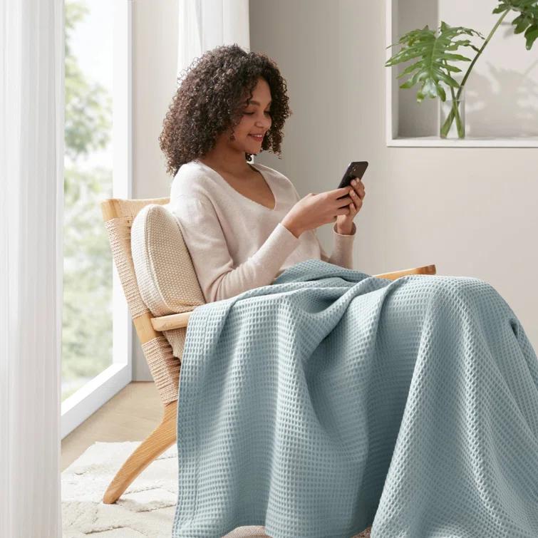 Waffle Weave Cotton Blanket