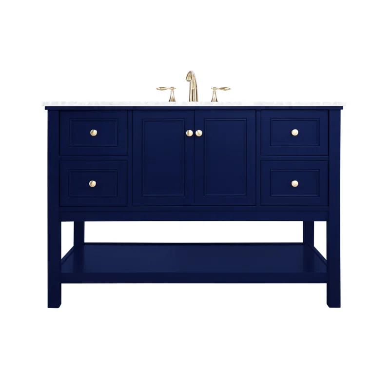 Elegant Kitchen and Bath Elegant Kitchen and Bath 48 Inch Single Bathroom Vanity in Driftwood