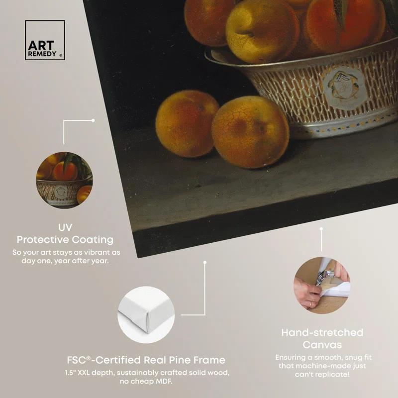 Art Remedy Still Life with Peaches Canvas Vintage Farm Wall Art by Art Remedy