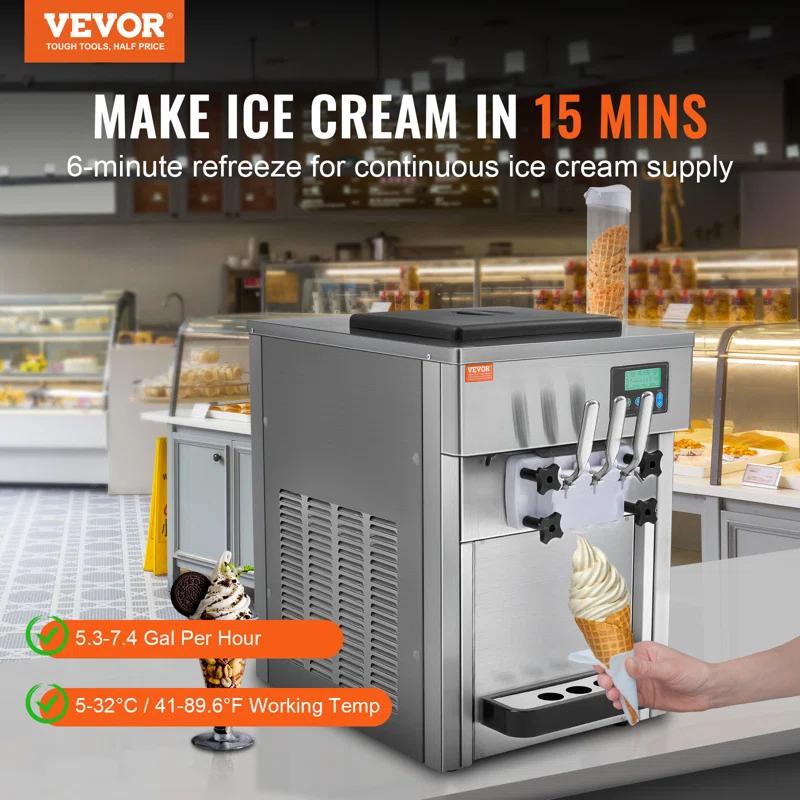 VEVOR VEVOR Soft Serve Ice Cream Machine Maker