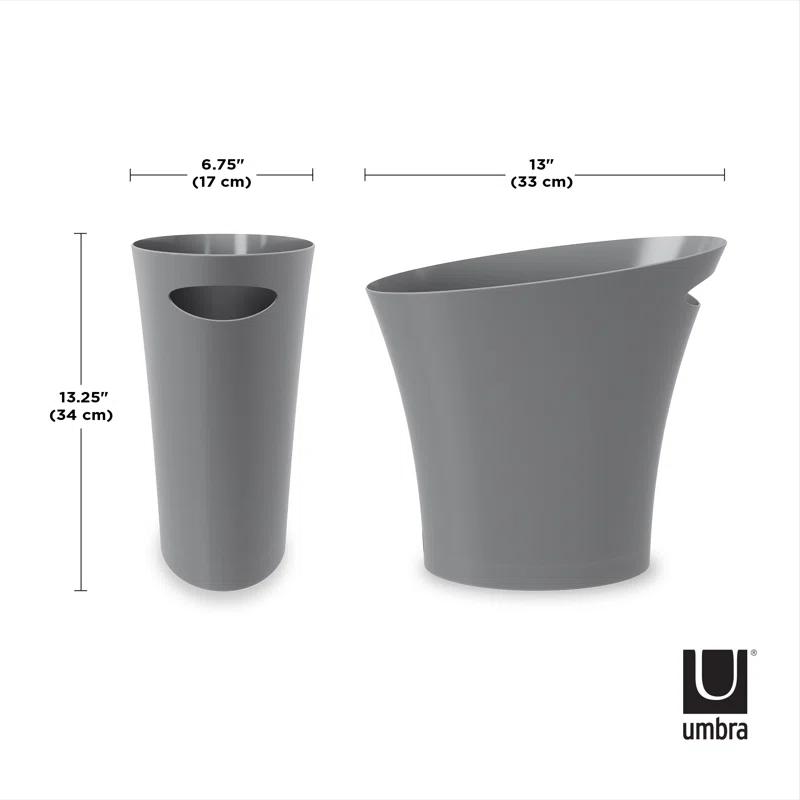 Umbra Skinny Plastic Open Waste Basket - 2 Gallons