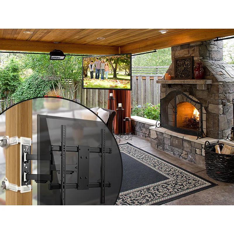 Condo Mounts CondoMounts NO Drill Full Motion Pillar TV Mount,Holds 80lbs,Fits 8" & Wider