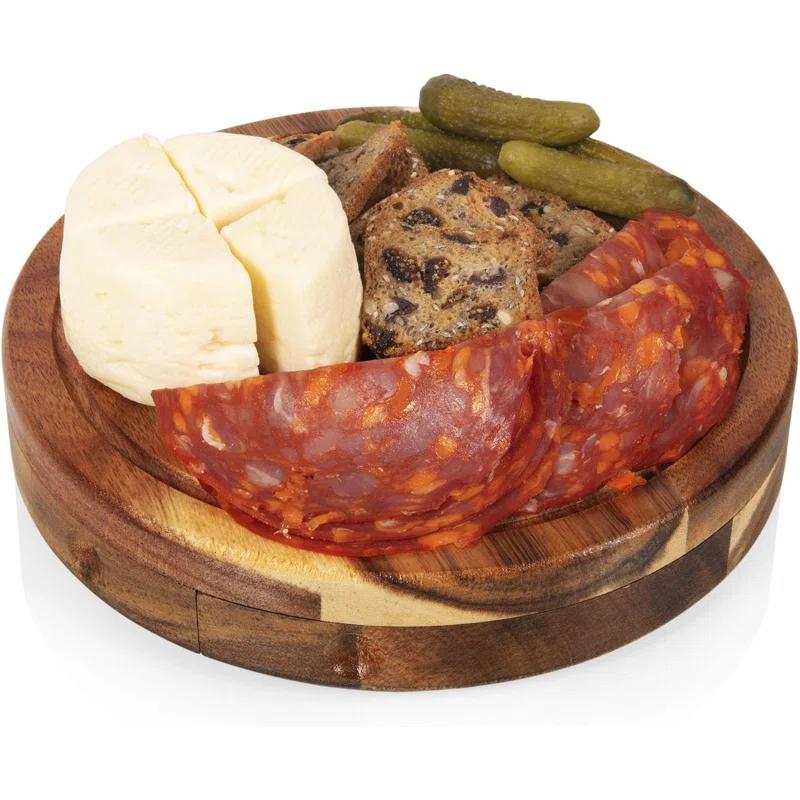 Millwood Pines Brie Cheese Board and Knife Set Wood Cutting Board Set