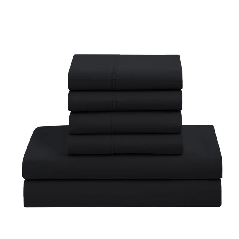 Sweet Home Collection All Season Bed-in-A-Bag 5pc/7pc Solid Color Comforter & Sheet Set Ultra Soft Bedding by Sweet Home Collection