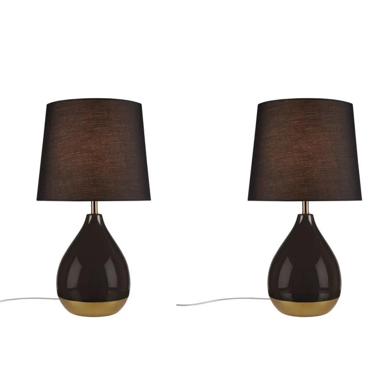Hokku Designs 2-Tone Ceramic Table Lamp Set Of 2 See Below