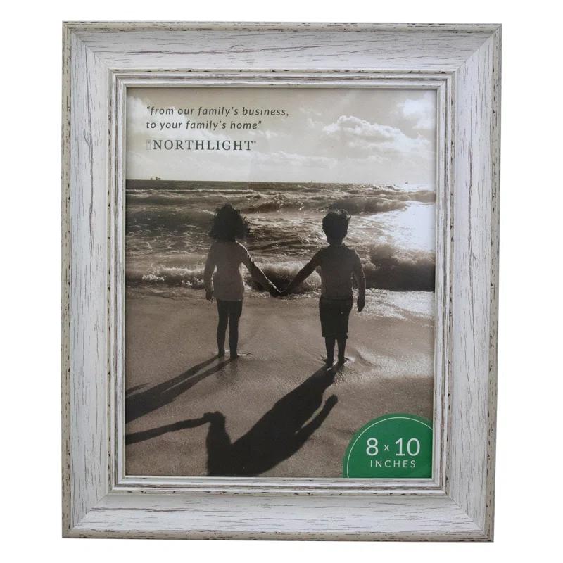 White Distressed Vintage Picture Frame Tabletop Decor
