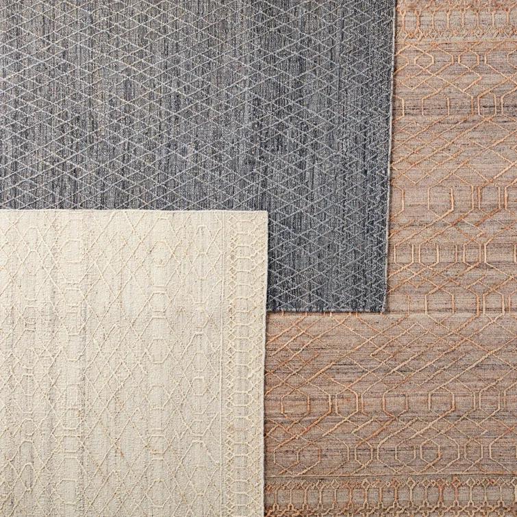 Ceres Handwoven Jute-Blend Rug - Beige and Gray / 9' x 12'
