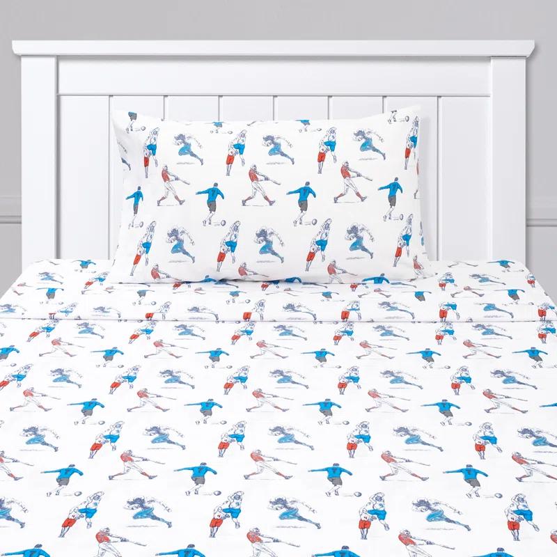 Baseball Sports Kids Bed Sheet Set