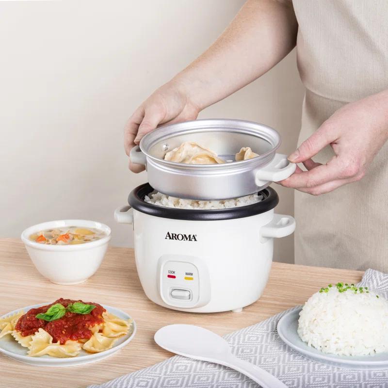 Aroma AROMA Mini Rice Cooker, 2-Cup (Uncooked) / 4-Cup (Cooked), 1.5 Qt