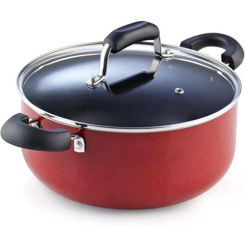 Cook N Home Cook N Home Non-Stick Aluminum Pots and Pans Kitchen Cookware Set 12 Piece