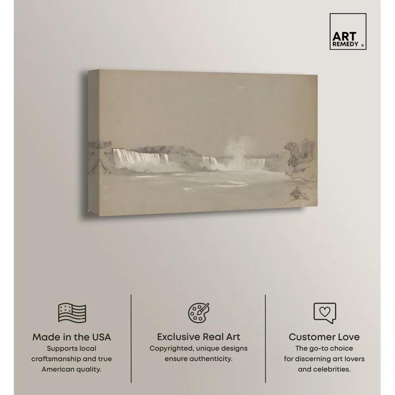 Art Remedy Niagara Falls Canvas Vintage Art Prints by Art Remedy