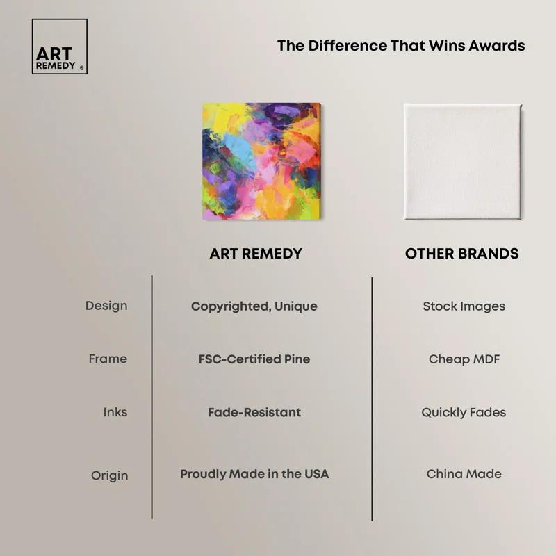 Art Remedy Blissful Palette Canvas Modern Color Abstract by Art Remedy