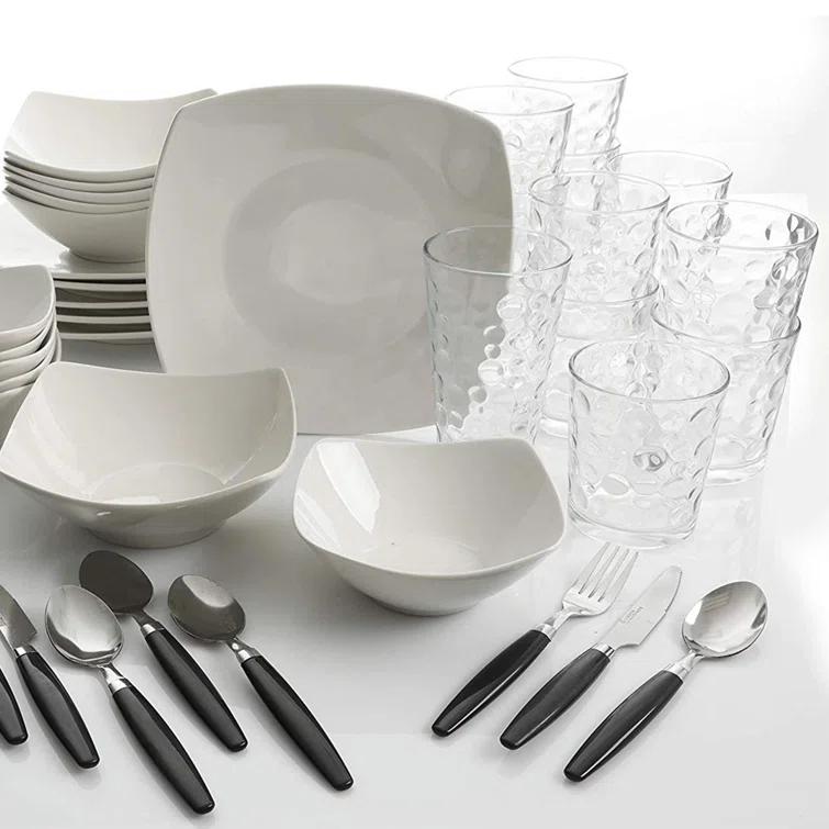 Wrought Studio™ Laurendeau 16 Piece Stoneware Dinnerware Set - Service for 4