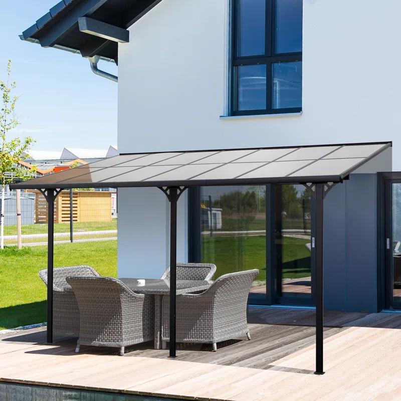Outsunny 14 Ft. W x 10 Ft. D Aluminum Pergola with Canopy