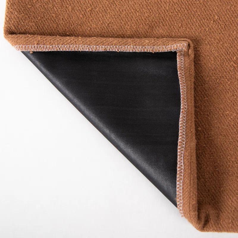 Rizzy Home Faux Leather Throw Pillow